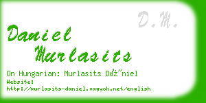 daniel murlasits business card